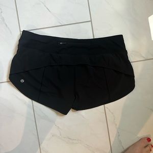 Lulu lemon running short size 10 black